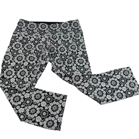 Lululemon Wunder Under Crop 21" Grey Twiggy Floral Leggings Size 6 - Picture 2 of 7